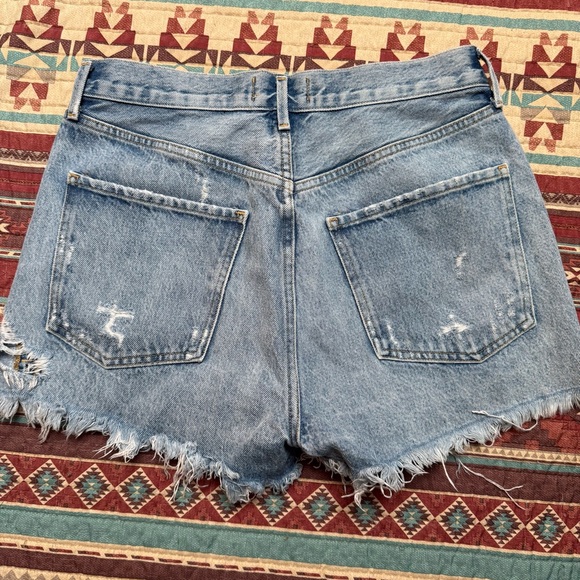 Agolde Distressed high rise Denim Women Shorts size 29 - Picture 6 of 7